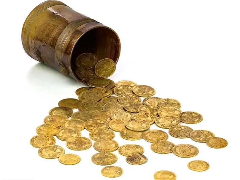 They've Struck Gold! Fortunate Couple Unearth 264 Gold Coins Dating Back to the Reign of King James I Hidden Beneath Their Kitchen Floor, Raking in £754,000 at Auction They've Struck Gold! Fortunate Couple Unearth 264 Gold Coins Dating Back to the Reign of King James I Hidden Beneath Their Kitchen Floor, Raking in £754,000 at Auction